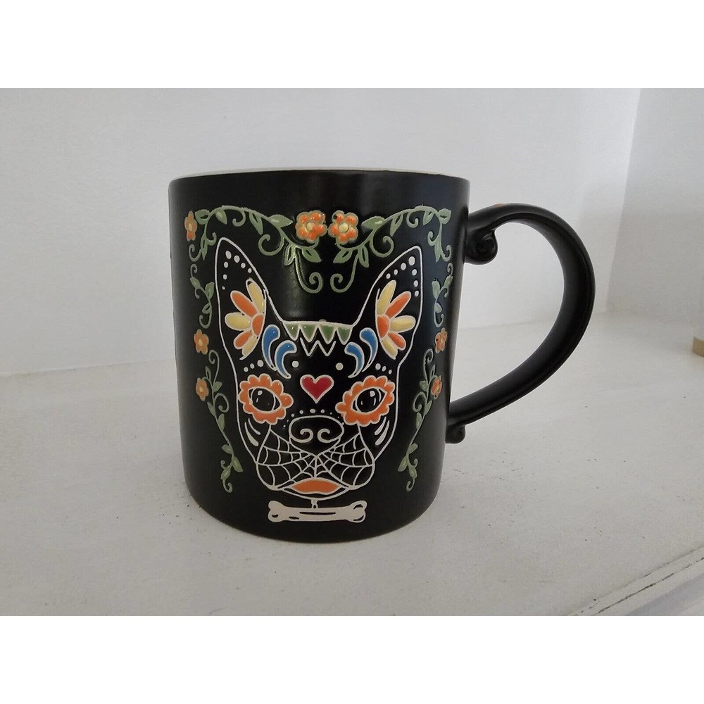Frenchie French Bulldog Coffee Mug Day Of The Dead 20 Oz.